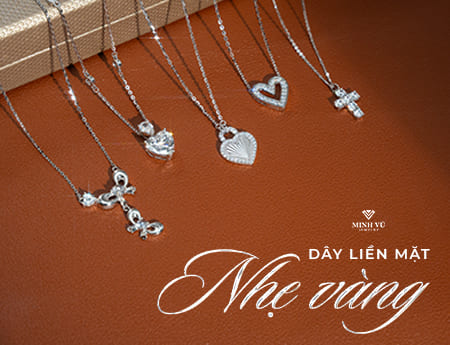 Dây Liền Mặt Nhẹ Vàng - Minh Vũ Jewelry