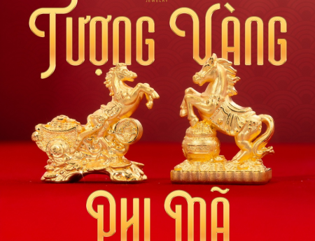 Tượng Vàng Phi Mã 9999