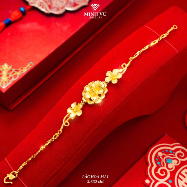 Lắc Cưới Hoa Mai 3.632 chỉ