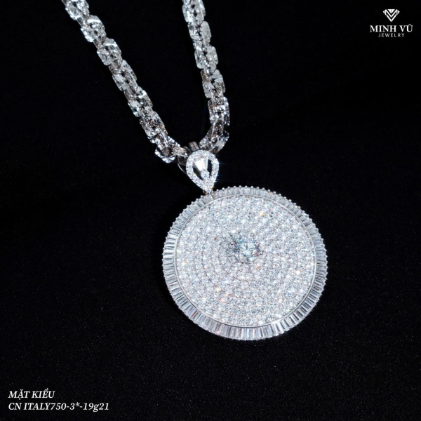 Mặt dây chuyền tròn bản to 19g21