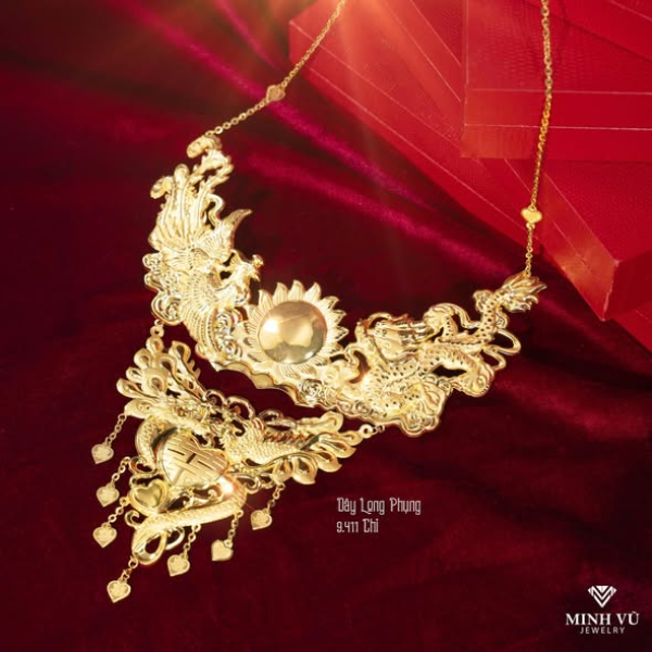 Dây Chuyền Cưới Vàng 9999